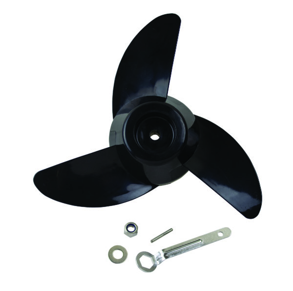 3 Blade Propeller for 50 lb Pro Controll Revolution Freshwater Bow or Transom Mount Electric Hand Controlled Trolling Motors